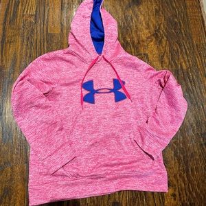 Cute pink and purple Under Armour hoodie size large. Great condition